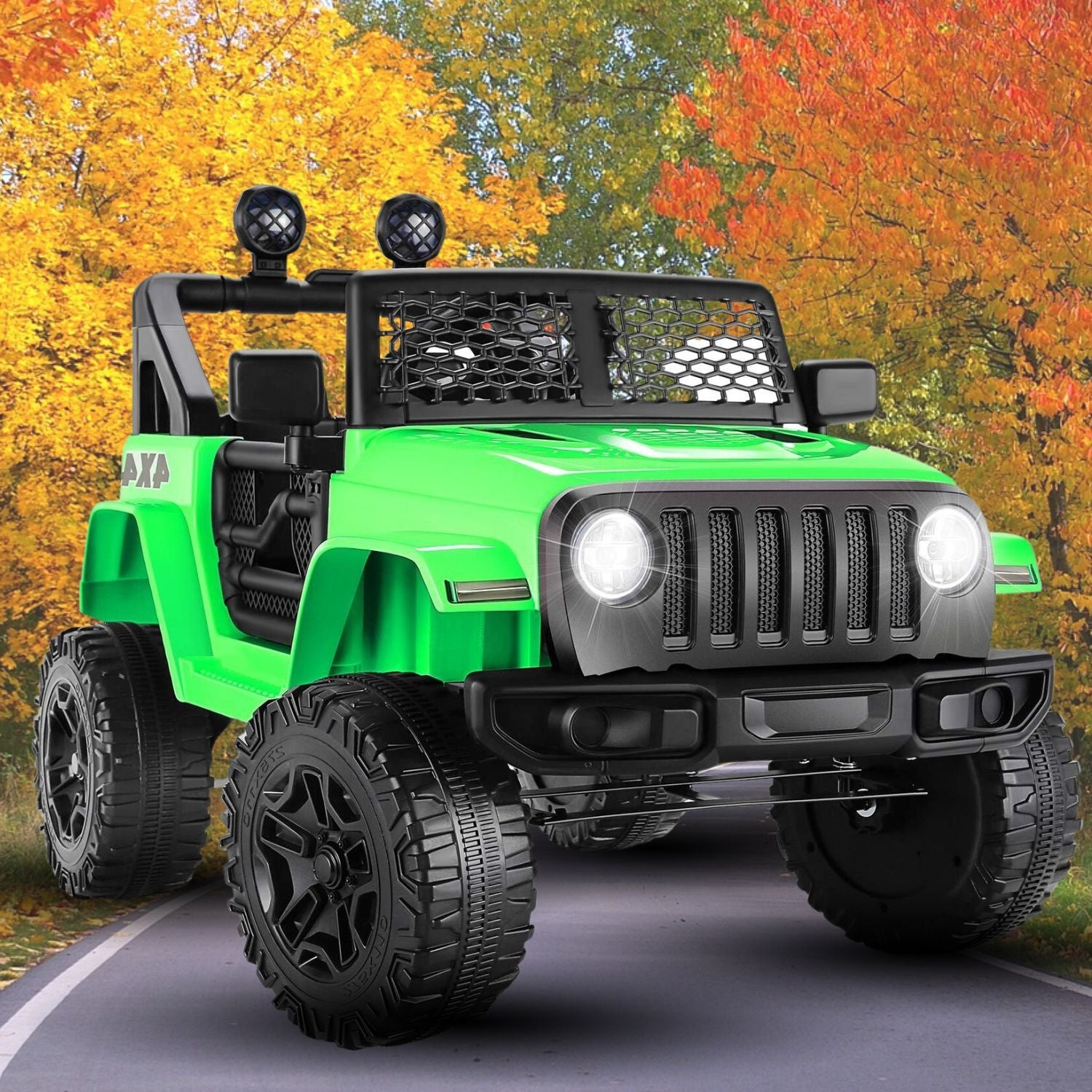 12V Electric 2-Seater Kids Ride-On Jeep Truck with Remote Control, MP3, LED Lights, and 7AH Battery Trend Times 1