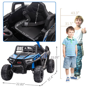 12V Kids Electric Ride-On Mini UTV Car with Front LED Lights and Horn, Single Seater Trend Times 10