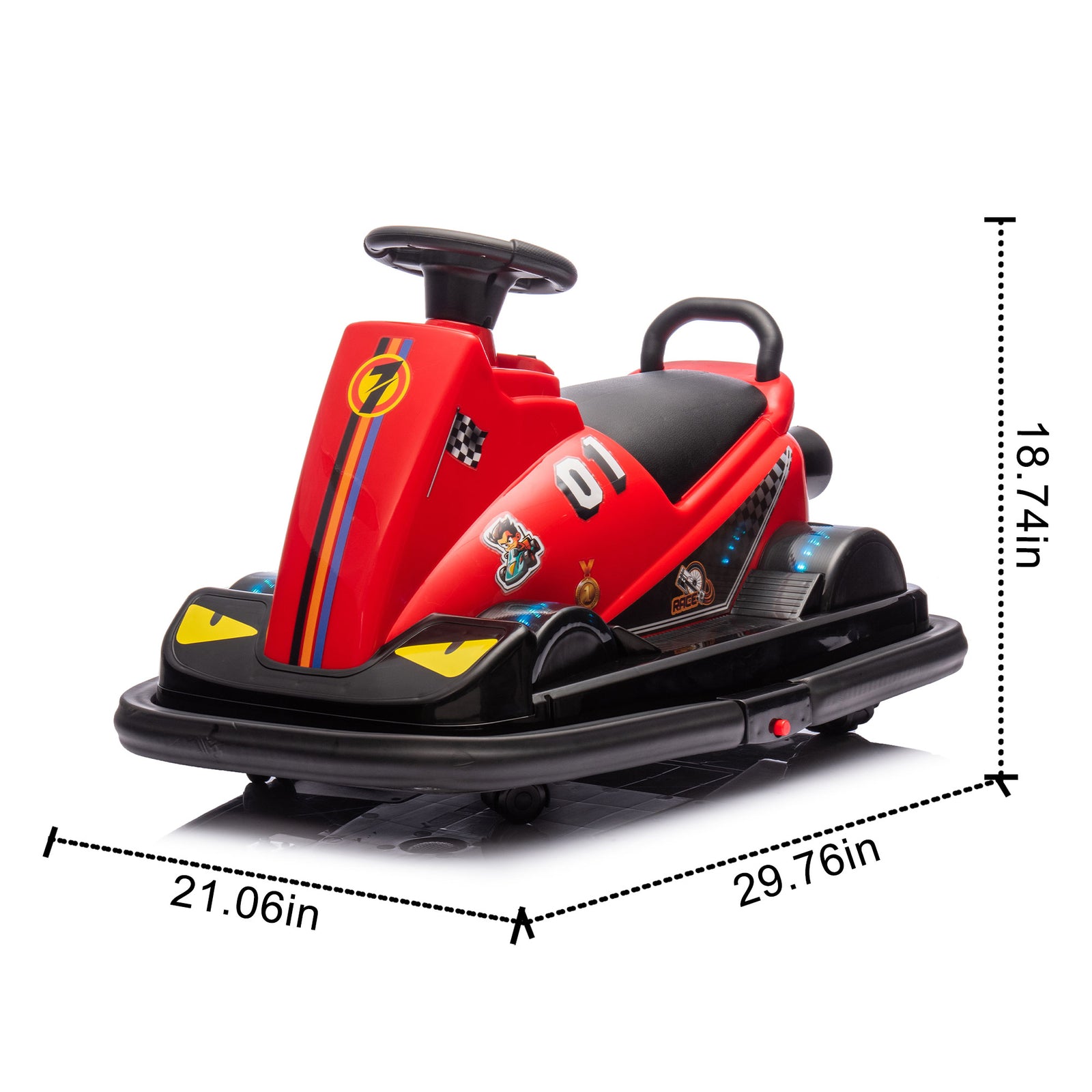 12V Kids Ride-On Motor Bumper Car with 360-Degree Rotation System Trend Times 1