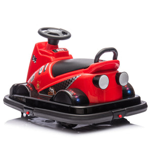 12V Kids Ride-On Motor Bumper Car with 360-Degree Rotation and Collision-Activated Sound Trend Times 13