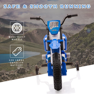 12V Kids Electric Ride-On Motorcycle with Dual 35W Motors and 2 Speeds Trend Times 9