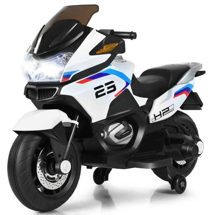 12V Electric Ride-On Motorcycle for Toddlers with Training Wheels Trend Times 0