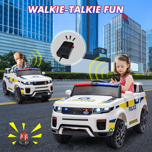 12V Battery Operated Kids Police SUV Ride-On Toy Car for Toddlers Trend Times 3