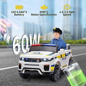 12V Electric Police SUV Ride-On Car for Toddlers with 2.4G Remote Control Trend Times Variant 0