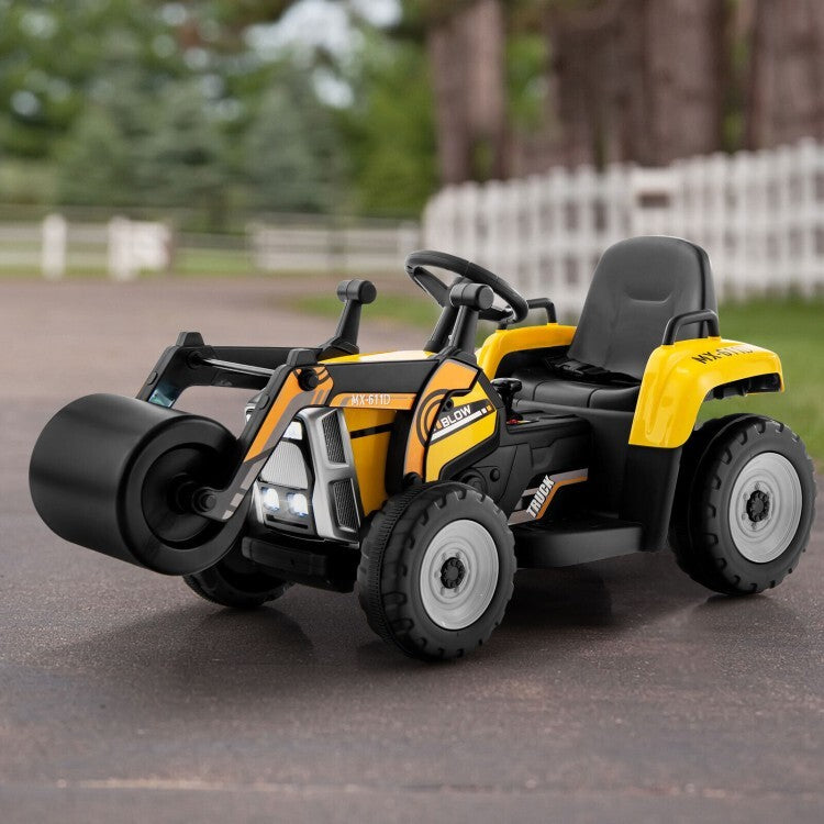 12V Kids Ride-On Road Roller Toy Car with 2.4G Remote Control for Children Trend Times 1