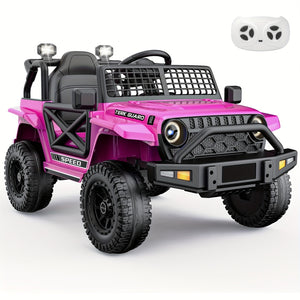 12V Kids Electric Ride-On Jeep Car with Battery Power, Remote Control, and LED Lights Trend Times 0
