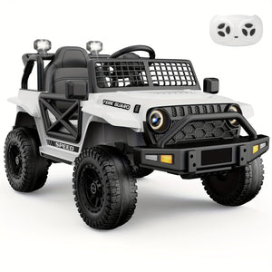 12V Kids Electric Ride-On Jeep Car with Battery Power, Remote Control, and LED Lights Trend Times 3