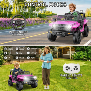 12V Kids Electric Ride-On Jeep Car with Battery Power, Remote Control, and LED Lights Trend Times 4