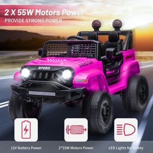12V Electric Kids Ride-On Jeep with Parental Remote Control, MP3 Player, and LED Lights Trend Times 4