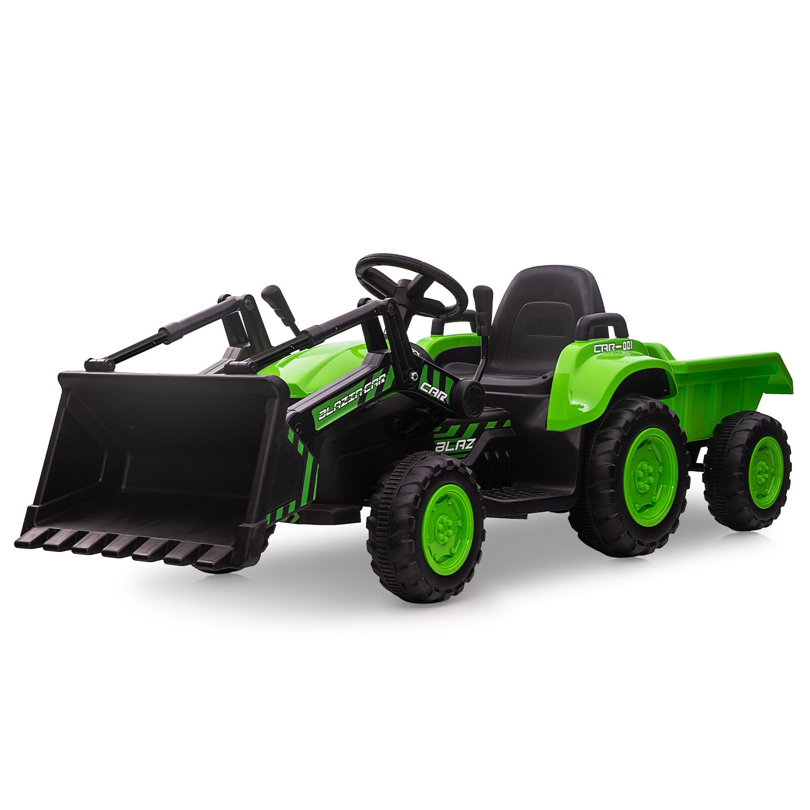12V Kids Electric Ride-On Tractor and Bulldozer Vehicle with Trailer and Music Trend Times 1