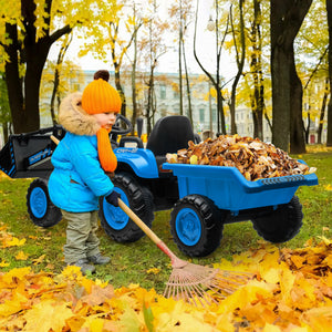 12V Kids Electric Ride-On Tractor and Bulldozer Vehicle with Trailer and Music Trend Times 16