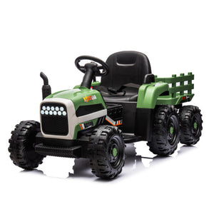 12V Kids Ride-On Tractor with Trailer, Battery Powered, Remote Control, Child-Friendly Vehicle Trend Times 12