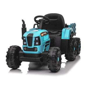 12V Battery-Powered Kids Ride-On Tractor with Trailer, Remote Control, and MP3 Music Trend Times 25
