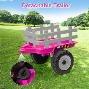 12V Kids Ride On Tractor with Trailer and Remote Control Electric Vehicle Toy Trend Times 15