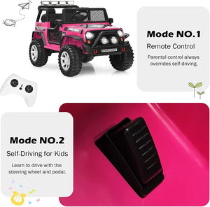 12V Electric 2-Seater Kids Ride-On Jeep Truck with Remote Control Trend Times 1