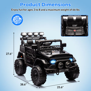 12V Kids Ride-On 2WD Battery-Powered Truck Car with Remote Control Trend Times 7