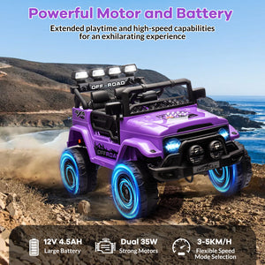 12V Kids Ride-On 2WD Battery-Powered Truck Car with Remote Control Trend Times 9