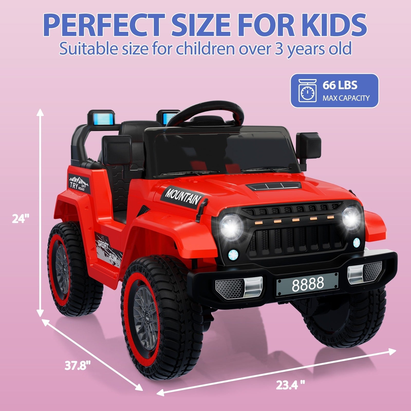 12V 4-Wheel Electric Ride-On Truck with Remote Control for Kids Trend Times 1