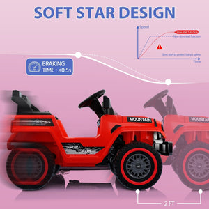 12V 4-Wheel Electric Ride-On Truck with Remote Control for Kids Trend Times 3