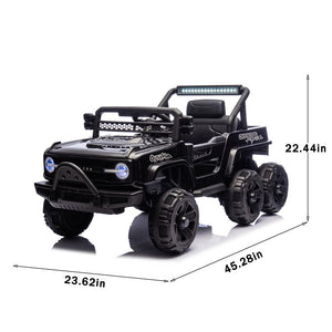 12V Kids Electric Ride-On Truck with 6 Wheels, Music, and Remote Control Trend Times 9