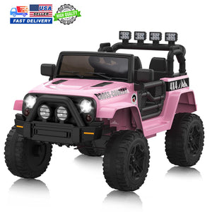 12V Battery-Powered Pink Kids Ride-On 4-Wheeler Truck with Remote Control Trend Times Variant 0