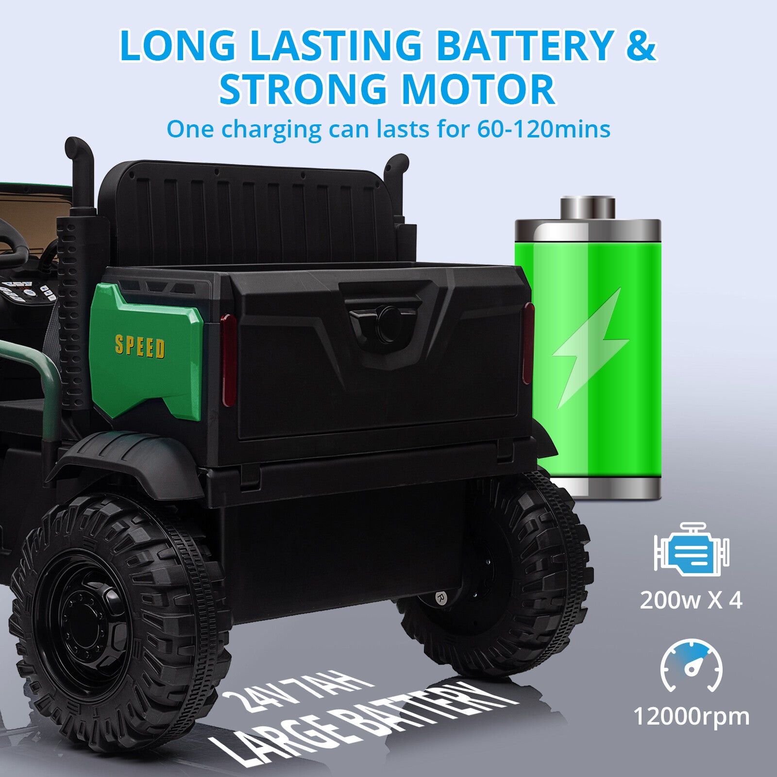 12V Battery-Powered Kids Electric Ride-On Truck Car with Remote Control Trend Times Variant 0