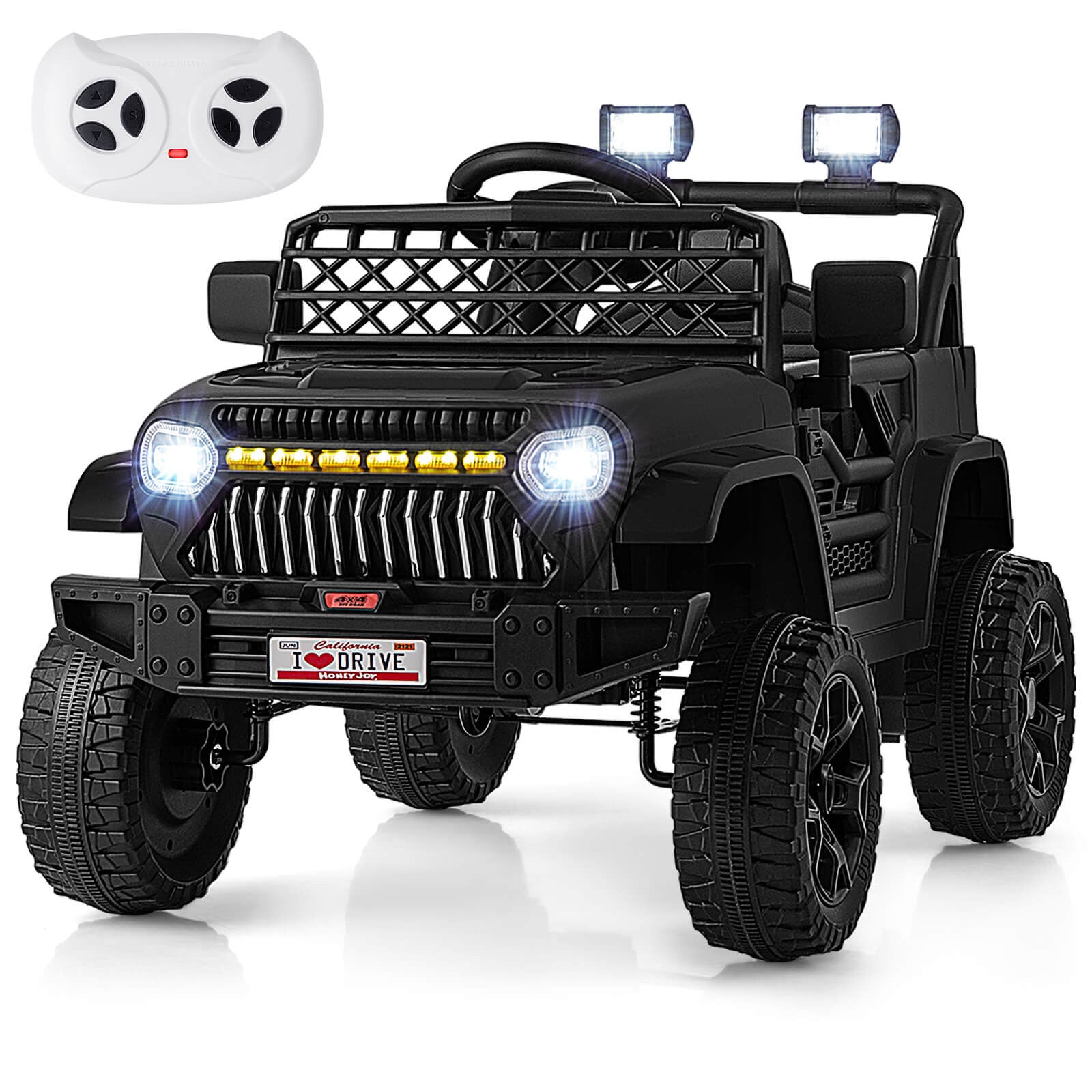 12V Battery-Powered Kids Electric Ride-On Truck Car with 3 Speeds for Toddlers Trend Times 0