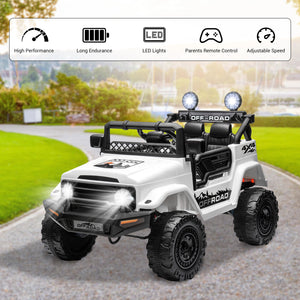 12V Kids Electric Ride-On Off-Road SUV Truck with Remote Control and LED Lights Trend Times 0