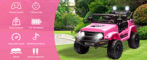 12V Kids Electric Ride-On Off-Road SUV Truck with Remote Control and LED Lights Trend Times 22