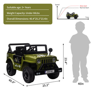 12V Electric Ride-On Truck Car for Kids with Remote Control and LED Lights Trend Times 3