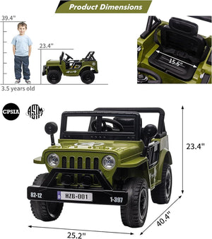 12V Electric Ride-On Truck Car for Kids with Remote Control and LED Lights Trend Times 4