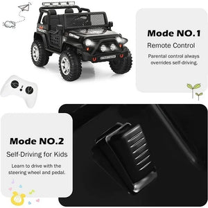 12V Kids Electric 2-Seater Jeep Ride-On Truck with MP3 and LED Lights Trend Times 14