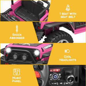 12V Kids Electric 2-Seater Jeep Ride-On Truck with MP3 and LED Lights Trend Times 9
