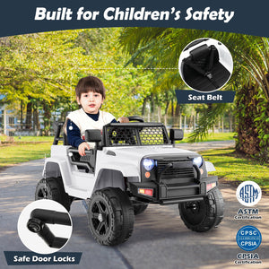 12V Kids Electric Ride-On Truck Car with Remote Control, Music, and Lights Trend Times 4