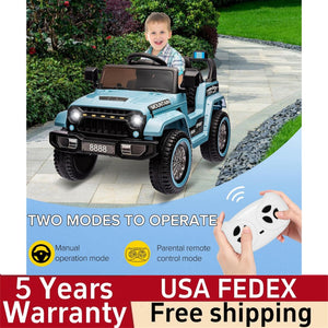 12V Kids Ride-On Truck Car with LED Lights, Horn, Music, and Spring Suspension Trend Times 1