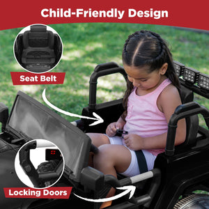 12V Kids Ride-On Truck Car with Remote Control, Spring Suspension, Bluetooth, and LED Lights Trend Times 5