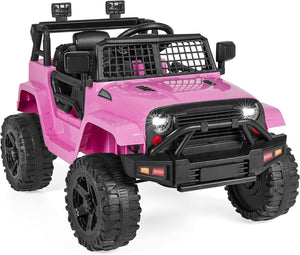 12V Kids Ride-On Truck Car with Parent Remote Control, Spring Suspension, and LED Lights Trend Times 0