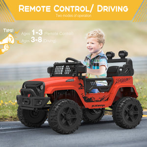 12V Kids Ride-On Truck Car with Remote Control, Spring Suspension, LED Lights, and Bluetooth Trend Times 9