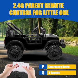 12V Kids Electric Ride-On UTV Truck with Remote Control and Bluetooth Off-Road Toy Car Trend Times 3