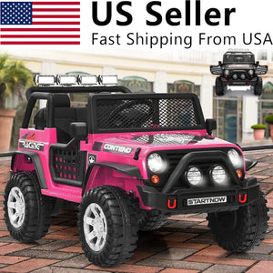 12V Electric 2-Seater Kids Ride-On Jeep Truck with Remote Control Toy Car Trend Times 1