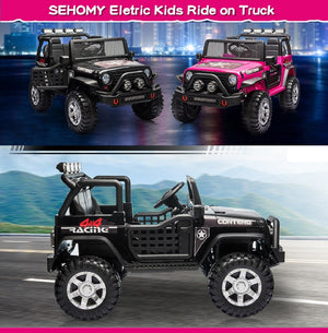 12V Kids Electric Ride-On Jeep Truck Toy Car 2-Seater with Remote Control Trend Times 5