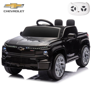 12V Kids Electric Ride-On Truck Licensed Chevrolet Silverado with Remote Control Toy Trend Times 12