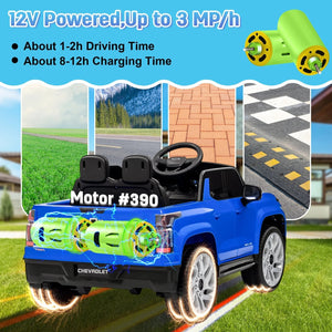 12V Kids Electric Ride-On Truck Licensed Chevrolet Silverado with Remote Control Toy Trend Times 9