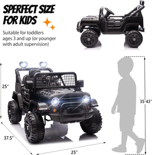 12V Battery-Powered Kids Ride-On Truck with Remote Control and 4 Wheels Trend Times 1
