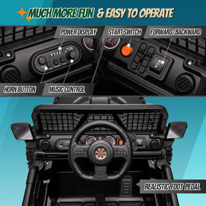 12V Battery-Powered Kids Ride-On Truck with Remote Control and 4 Wheels Trend Times 3