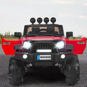 12V Kids Ride-On Truck with Remote Control and Double Magnetic Doors in Red Trend Times 1