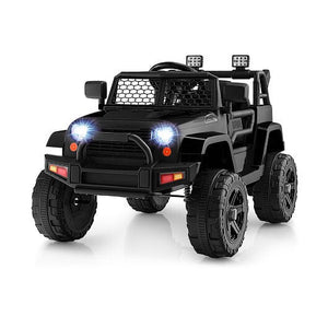 12V Kids Ride-On Truck with Remote Control and Headlights Black Trend Times 0