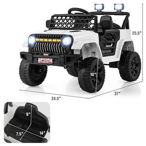 12V Kids Ride-On Truck with Remote Control and Built-In Music Player Trend Times 3