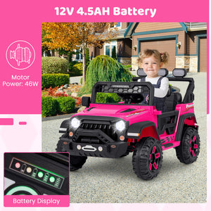 12V Kids Ride-On Truck with Remote Control, Music, and Interactive Features Trend Times 10
