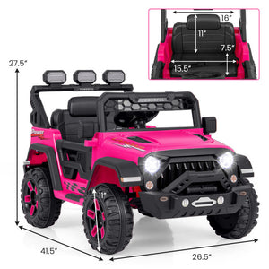 12V Kids Ride-On Truck with Remote Control, Music, and Interactive Features Trend Times 3